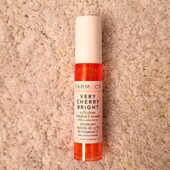 FARMACY Very Cherry Bright Vitamin C Serum 0.34 Oz - Picture 1 of 5